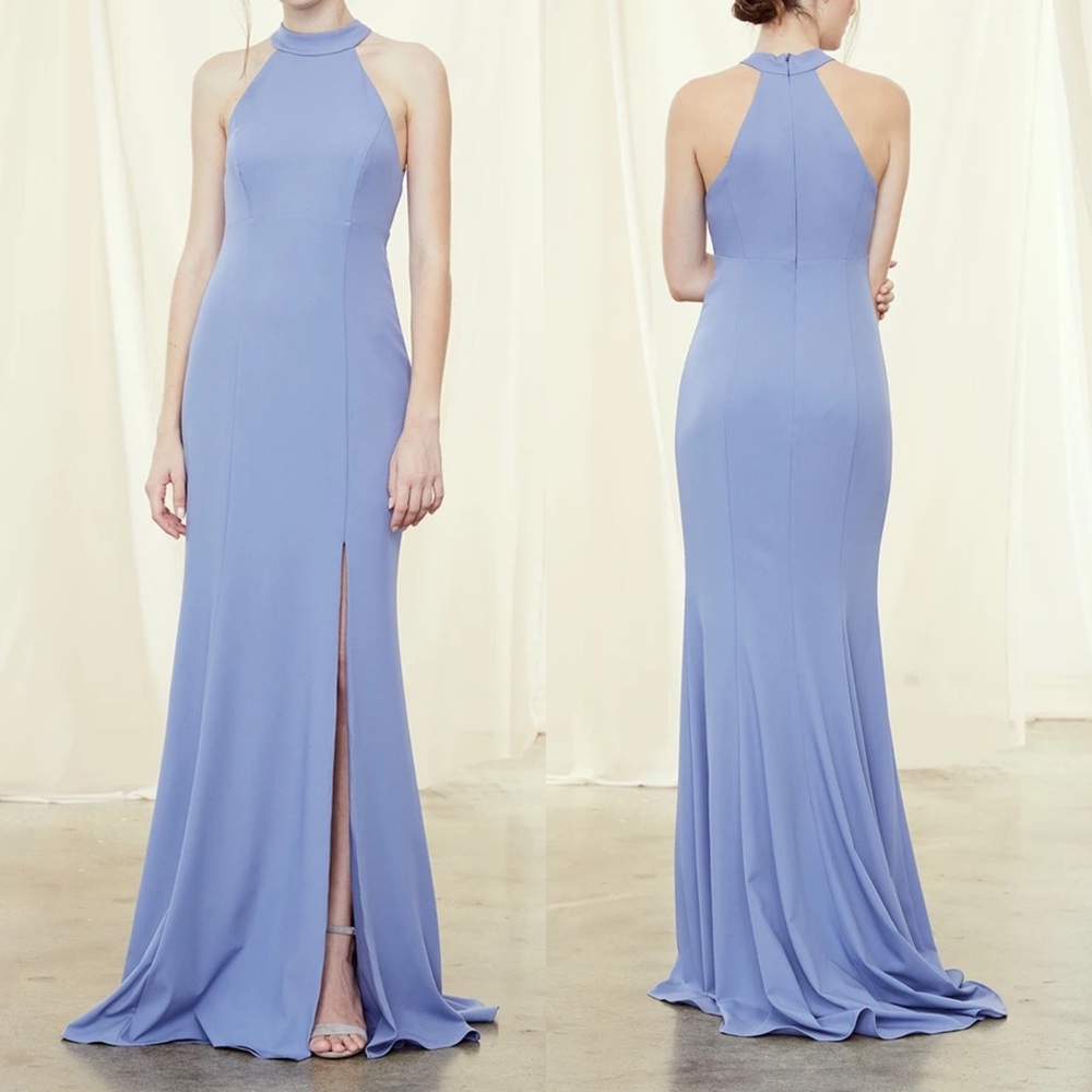 Amsale Cat Bridesmaid Dress High Neck Sleeveless